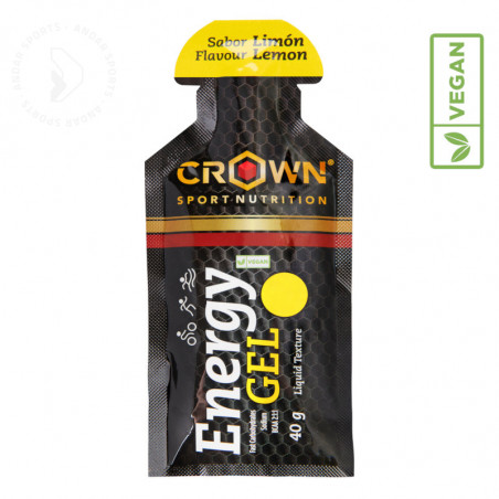 Crown Sport Nutrition Gel Energético – Cola con Cafeína - 12